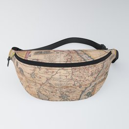 Vintage Map Print - Ortelius - 1574 Map of Central Africa including Prester John Fanny Pack