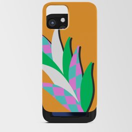 Abstract colorful botanical pattern plant 3 iPhone Card Case