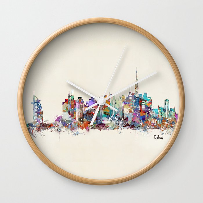 Dubai skyline Wall Clock