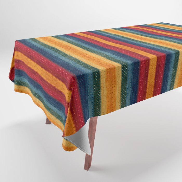 N285 - Multi-colors Oriental Bohemian Moroccan Fabric Style Tablecloth