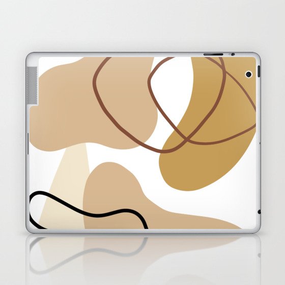 Abstract Shapes Print 35, Modern Art V1 Laptop & iPad Skin