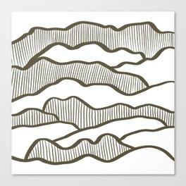 Abstract mountains line 19 Canvas Print
