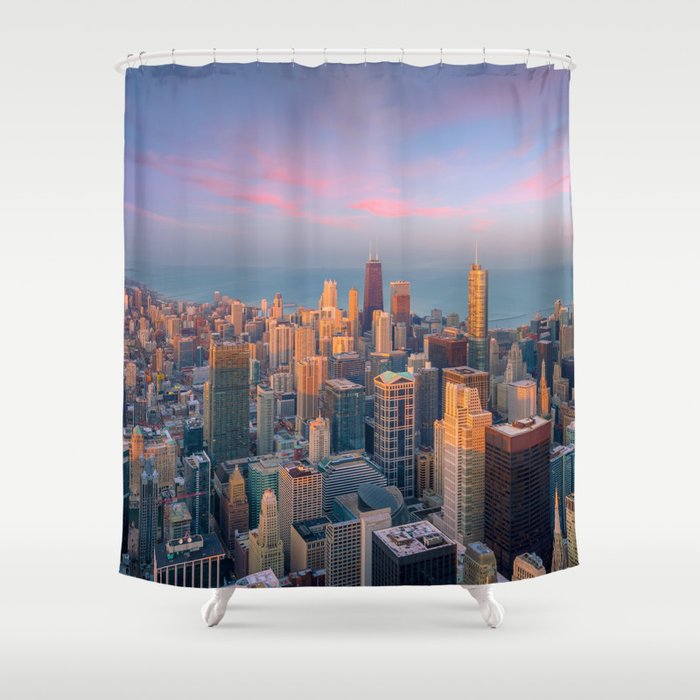 Chicago 03 - USA Shower Curtain