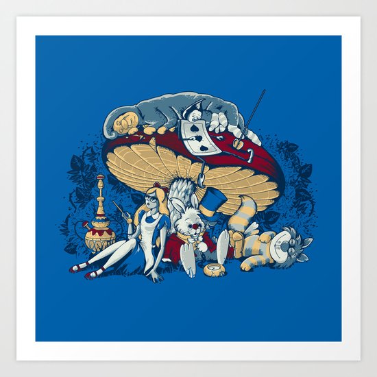 Stoned In Wonderland Art Print