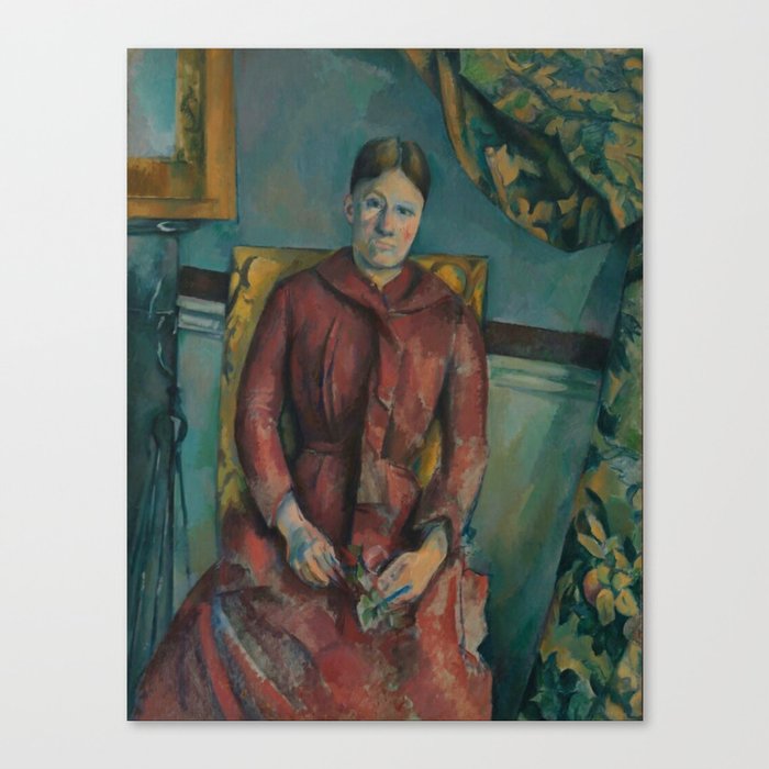 Madame Cézanne by Paul Cézanne  Canvas Print