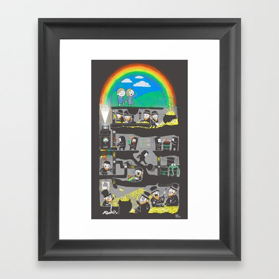 End of the Rainbow Framed Art Print