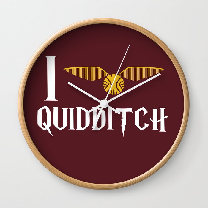 I love Quidditch Wall Clock