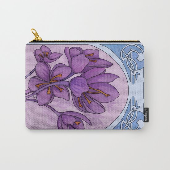Art nouveau. Saffron. Carry-All Pouch