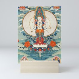 Thousand-armed Avalokitesvara Buddhist Thangka  Mini Art Print