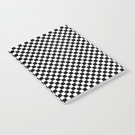 Black White Checks Notebook