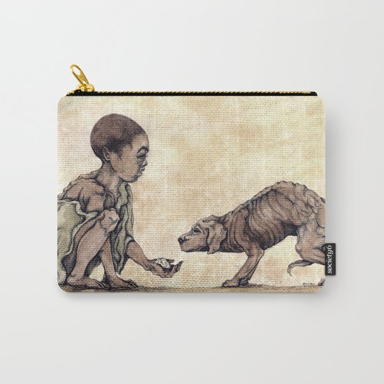 Boy and Puppy Carry-All Pouch