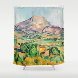 Paul Cezanne - Mont Sainte-Victoire Shower Curtain