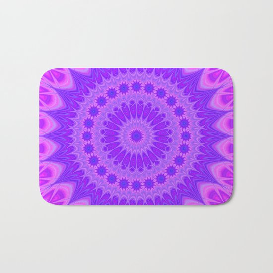 Cold flame mandala Bath Mat