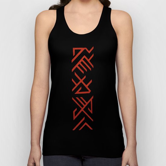Black and Red Unisex Tank Top