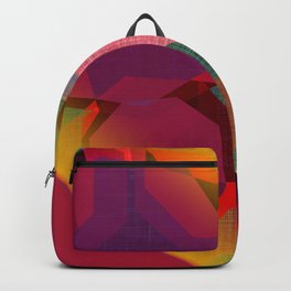 HIDDEN GEMS Backpack | Drafting, Digital, Gems, Varicoloured, Multicolour, Figural, Graphic, Shiny, Retro, Colored 