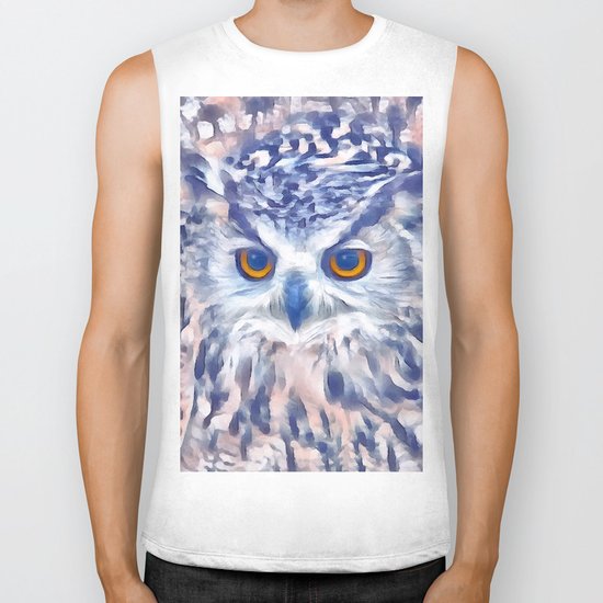 Fluffy owl Biker Tank