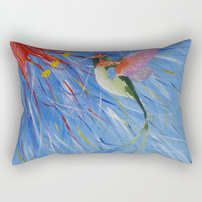 Exotic Birdie Rectangular Pillow