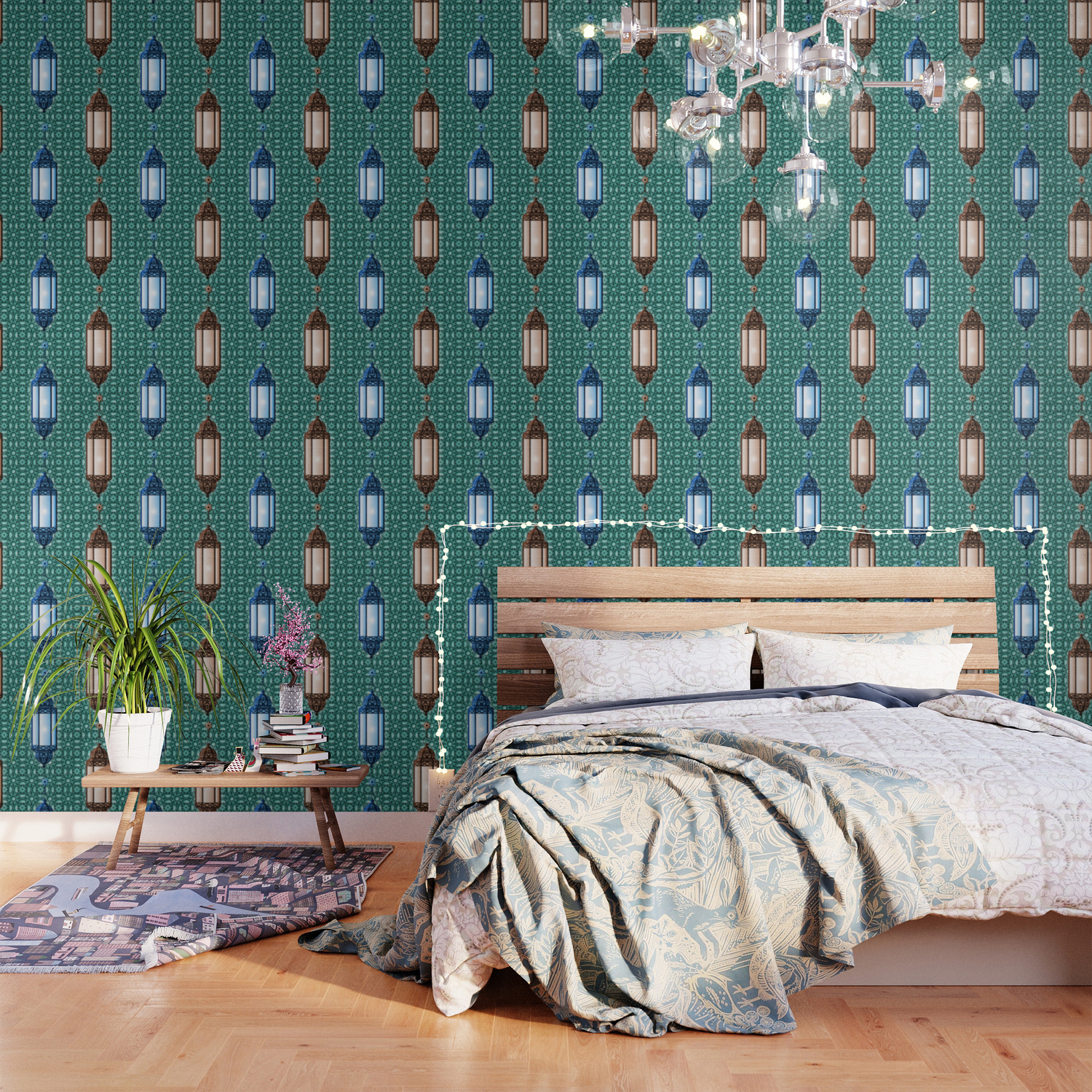 Peacock Wallpaper By Vannina Society6