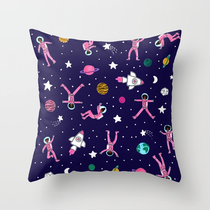 Spaced out Throw Pillow