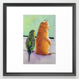 What's Going On Out There? Framed Art Print