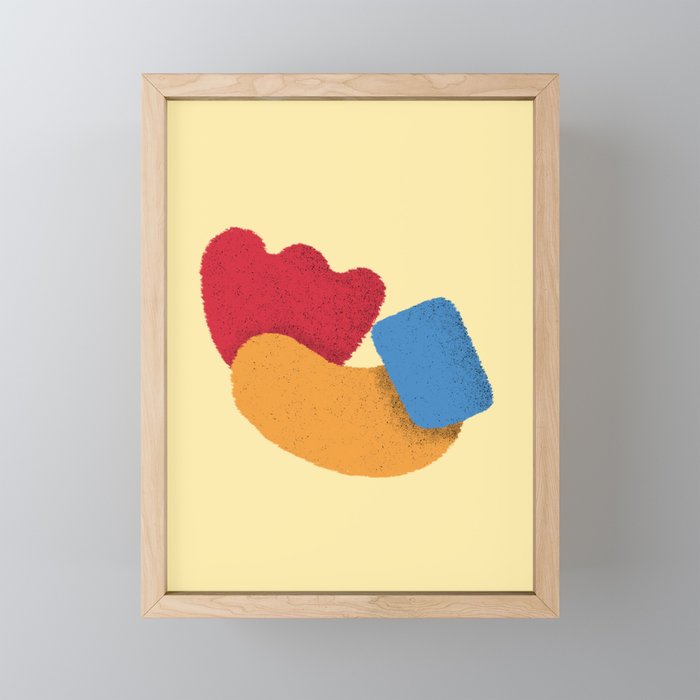 Color Shapes Framed Mini Art Print