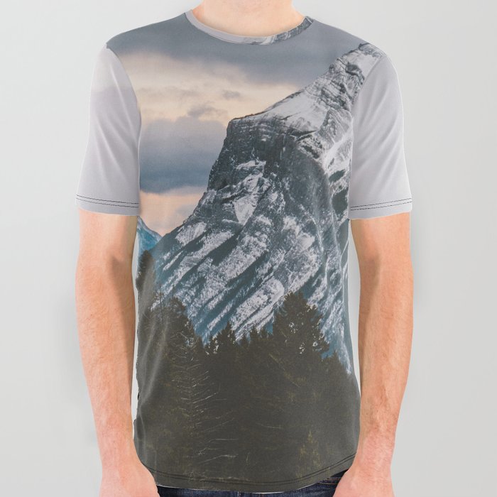 Mount Rundle All Over Graphic Tee