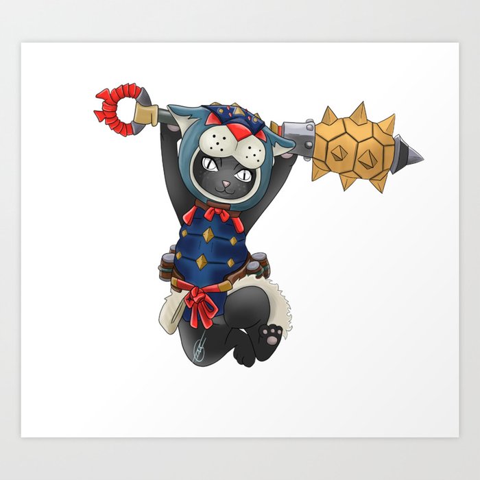 Palico Art Print By Inkydoesart Society6