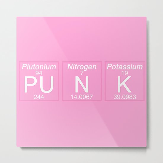 Periodic Punk Metal Print
