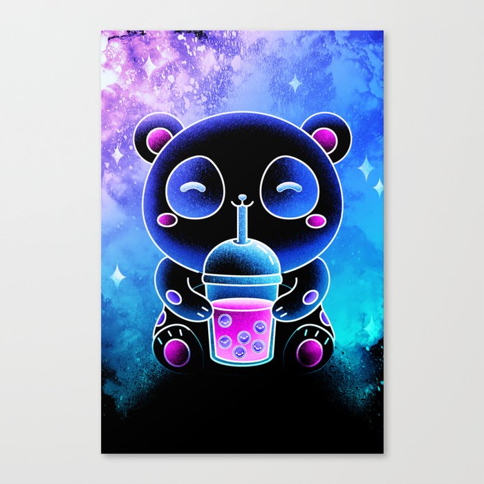 Soul of the Bubble Panda Canvas Print