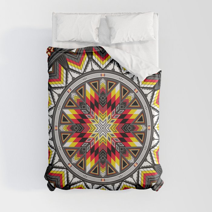 Sacred Places Red Duvet Cover