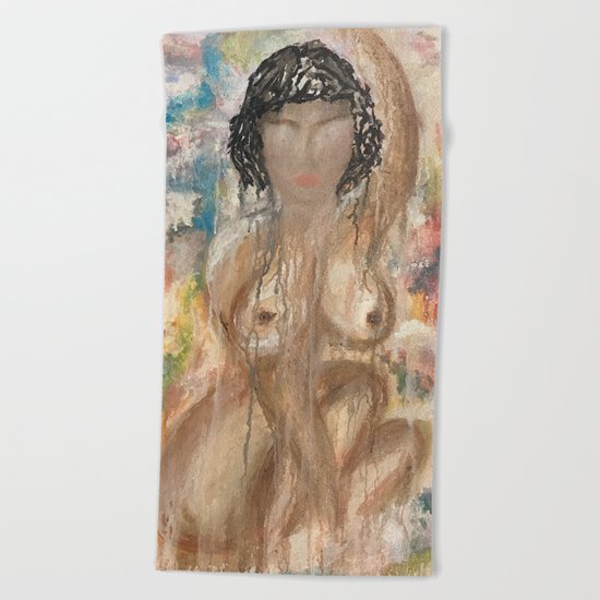 Nude Naked Woman Female Feminist Colourful Pretty Girly Wall Art