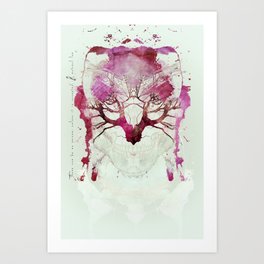 The Tree Connection - Night of Wolves Art Print