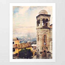 Sicily, villages of Italy Art Print