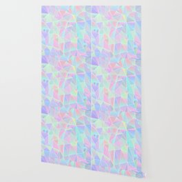 Holographic Low Poly Pattern Wallpaper