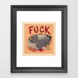 'Fuck' Pigeon 05 Framed Art Print