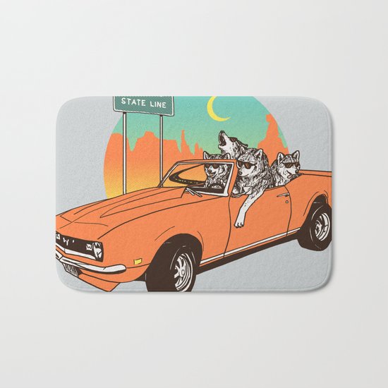 On The Prowl Bath Mat