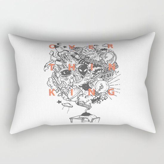 OVERTHINKING Rectangular Pillow