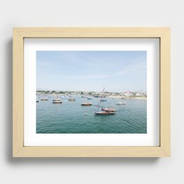 Nantucket Island Harbor on July Fourth Recessed Framed Print