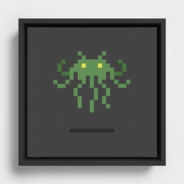 Cthulhu Invader Framed Canvas