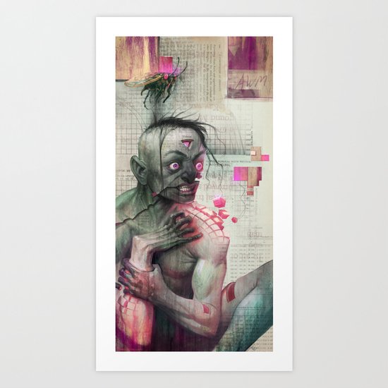 Self Analysis Defrag Art Print