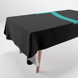NUMBER 7 (TEAL-BLACK) Tablecloth