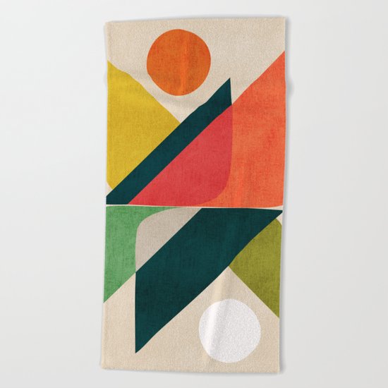 Reflection (of time and space) Beach Towel