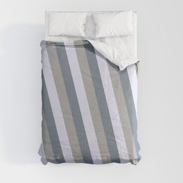 [ Thumbnail: Dark Gray, Lavender, and Slate Gray Colored Lines Pattern Comforter ]