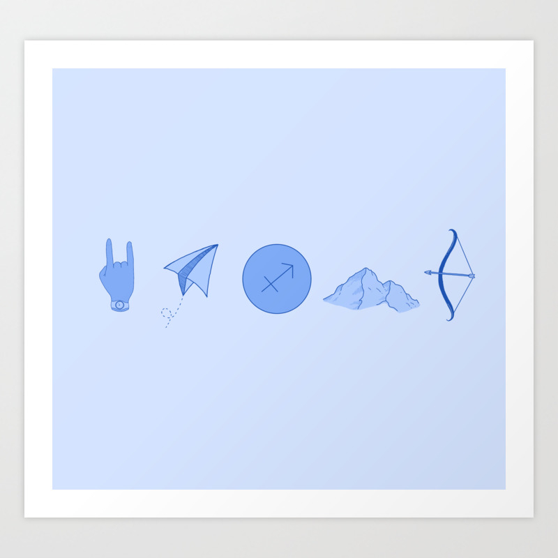 Sagittarius Aesthetics Art Print By Judecas Society6 5,128 free images of aesthetic. sagittarius aesthetics art print by judecas