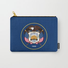 Utah State Flag Carry-All Pouch | Flagofutah, Utah, Bees, Baldeagle, Coatofarms, Stateflags, Utahstate, Beehive, Flag, Graphicdesign 