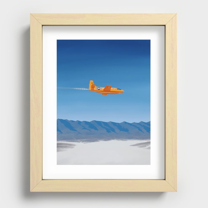 Bell X-1 Recessed Framed Print