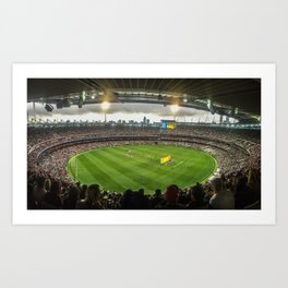 Let the Games Begin at the MCG Art Print