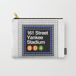 subway yankee stadium sign Carry-All Pouch