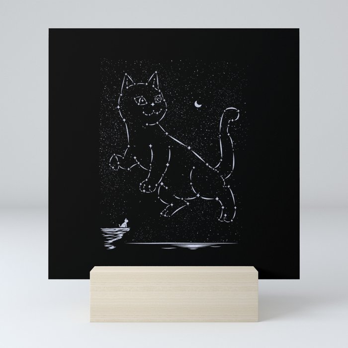 Cat Constellation by Tobe Fonseca Mini Art Print
