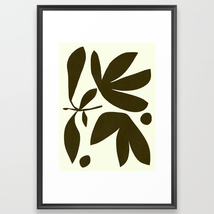 Abstract-botanical 25 Framed Art Print